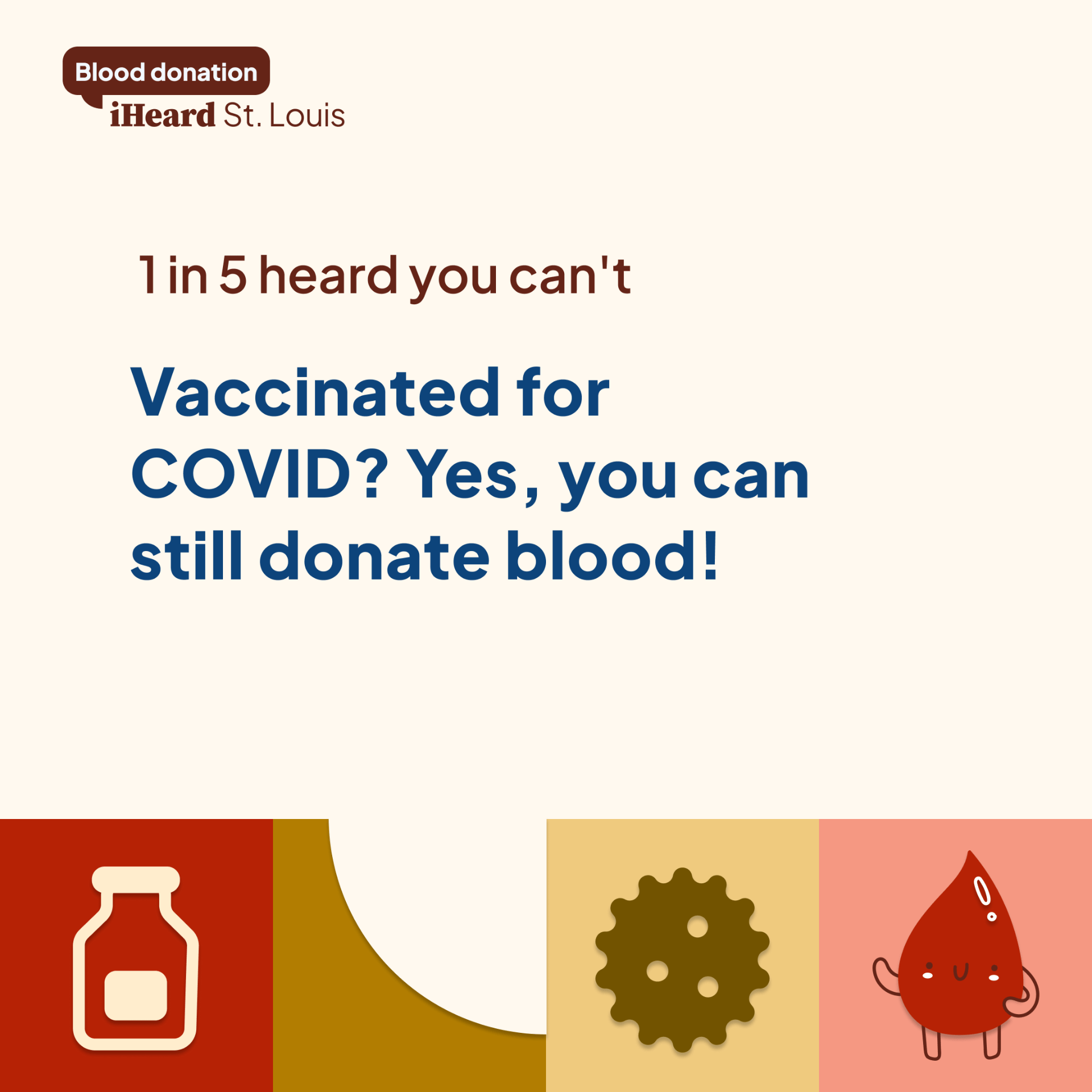 Vaccinated for COVID? Yes, you can still donate blood!